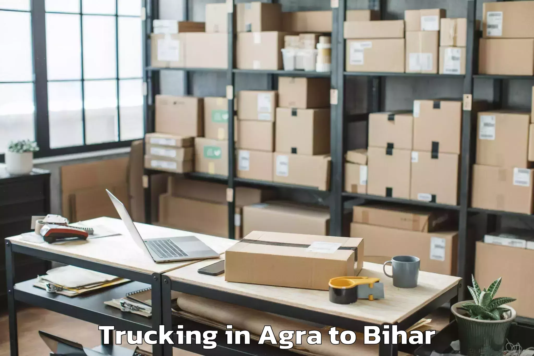 Easy Agra to Ismailpur Trucking Booking